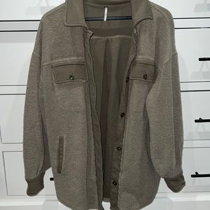 Free People Oversized Shirt Jacket - S
